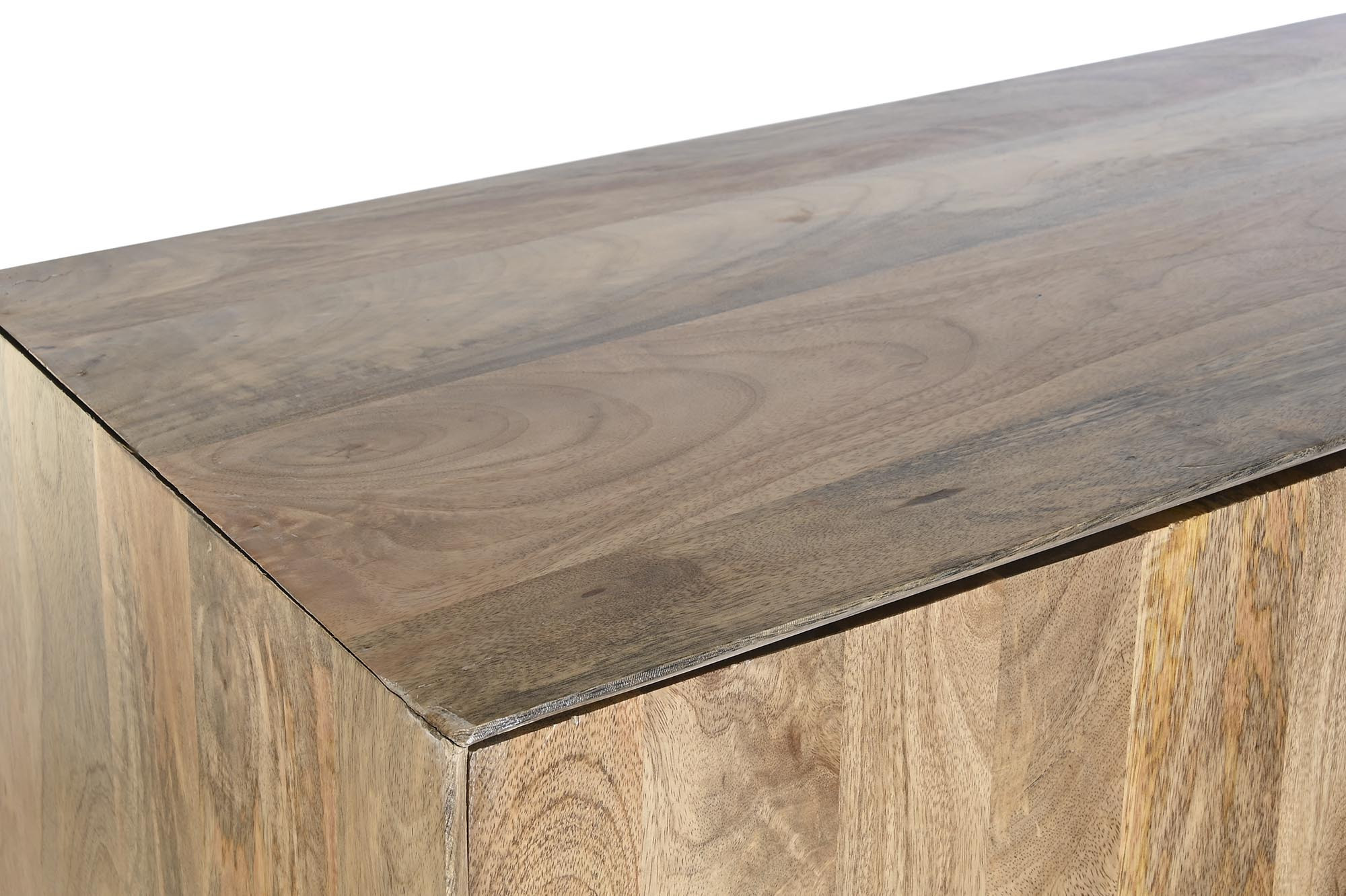 Aparador Manga Metal 84X43X152 Castanho Claro