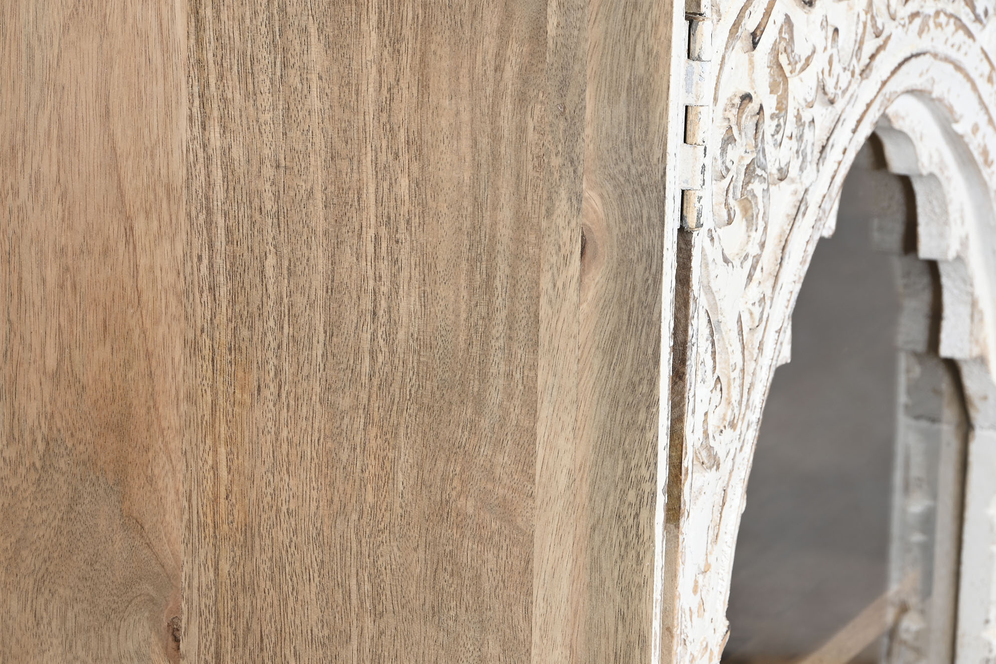 Aparador Manga Vidro 107X43X101 Entalhado Branco - Image 7