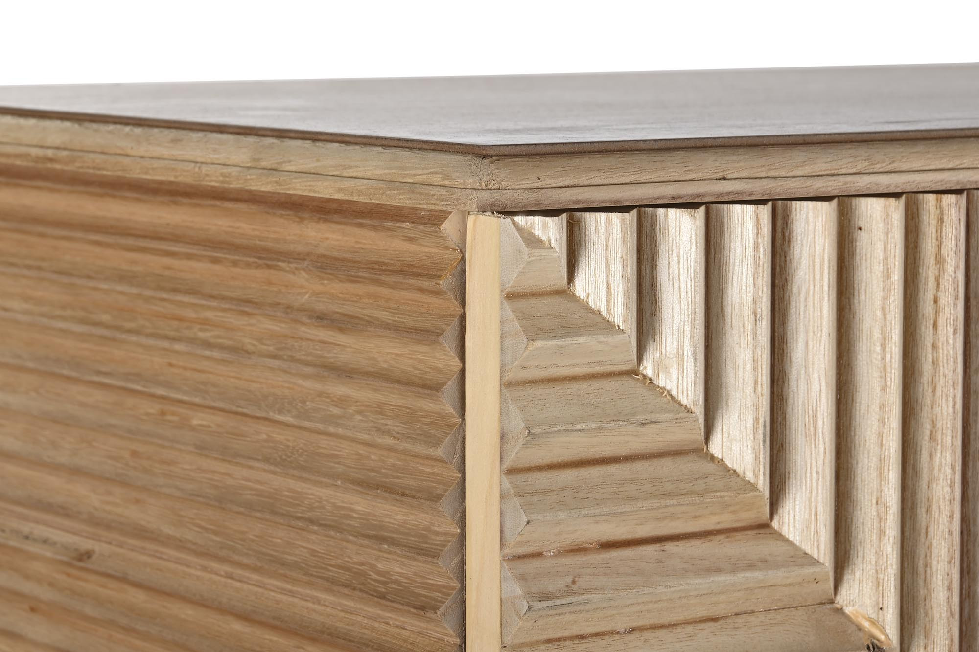 Aparador Paulownia Mdf 100X44X118 Castanho Claro - Image 5