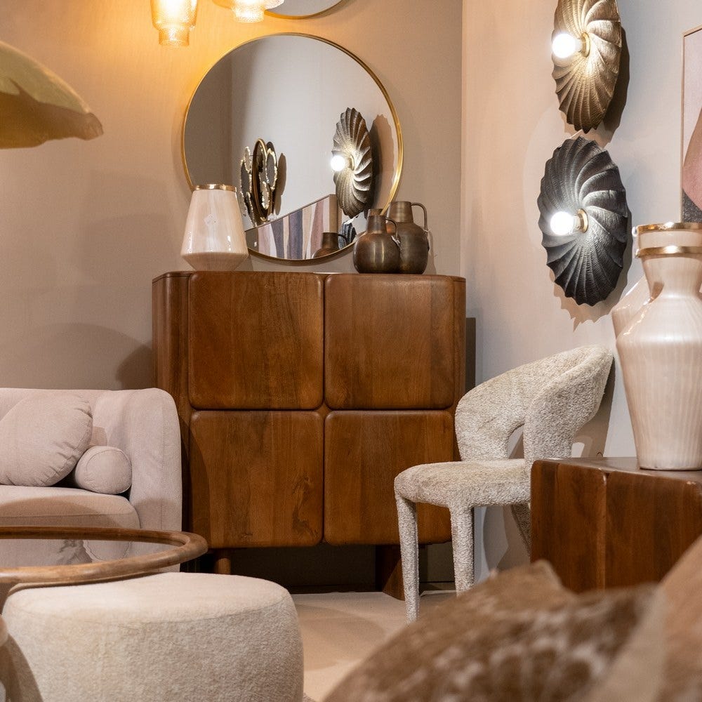 Armário Castanho Madeira Mango Nosy Be 104 X 45 X 110 Cm - Image 2