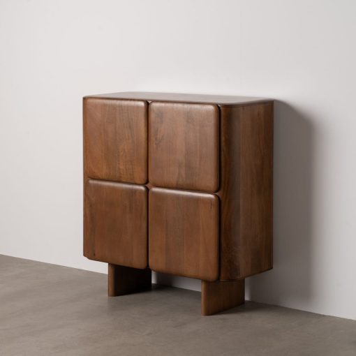Armário Castanho Madeira Mango Nosy Be 104 X 45 X 110 Cm