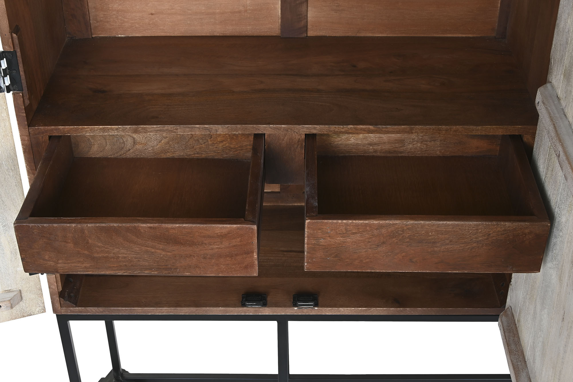 Armário Manga Metal 180X40X160 Entalhado Branco - Image 5