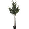 Árvore Poliéster Madeira 90X90X180 Eucalipto Verde