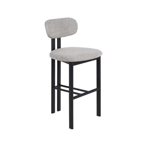 Banco 75Cm Cinza Tecido-Metal Contract 50 X 47 X 109 Cm (2 unidades) - Image 2