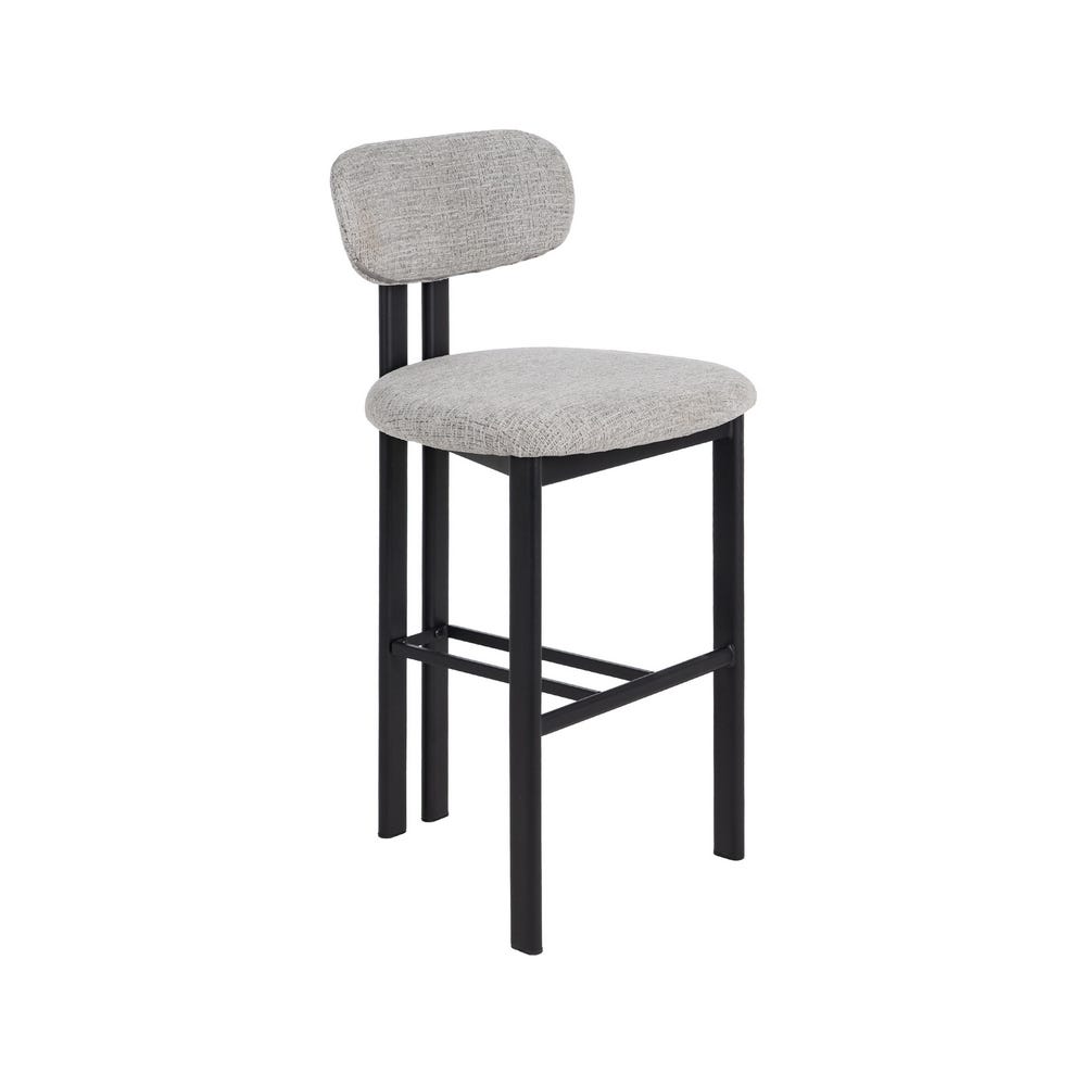 Banco 75Cm Cinza Tecido-Metal Contract 50 X 47 X 109 Cm (2 unidades) - Image 2