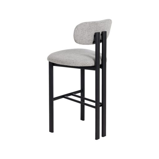 Banco 75Cm Cinza Tecido-Metal Contract 50 X 47 X 109 Cm (2 unidades) - Image 5