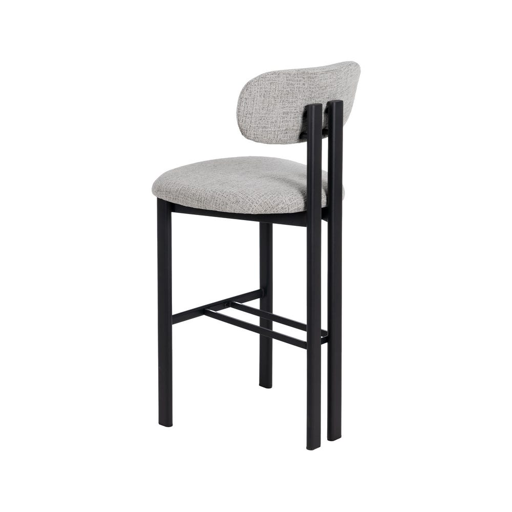 Banco 75Cm Cinza Tecido-Metal Contract 50 X 47 X 109 Cm (2 unidades) - Image 5