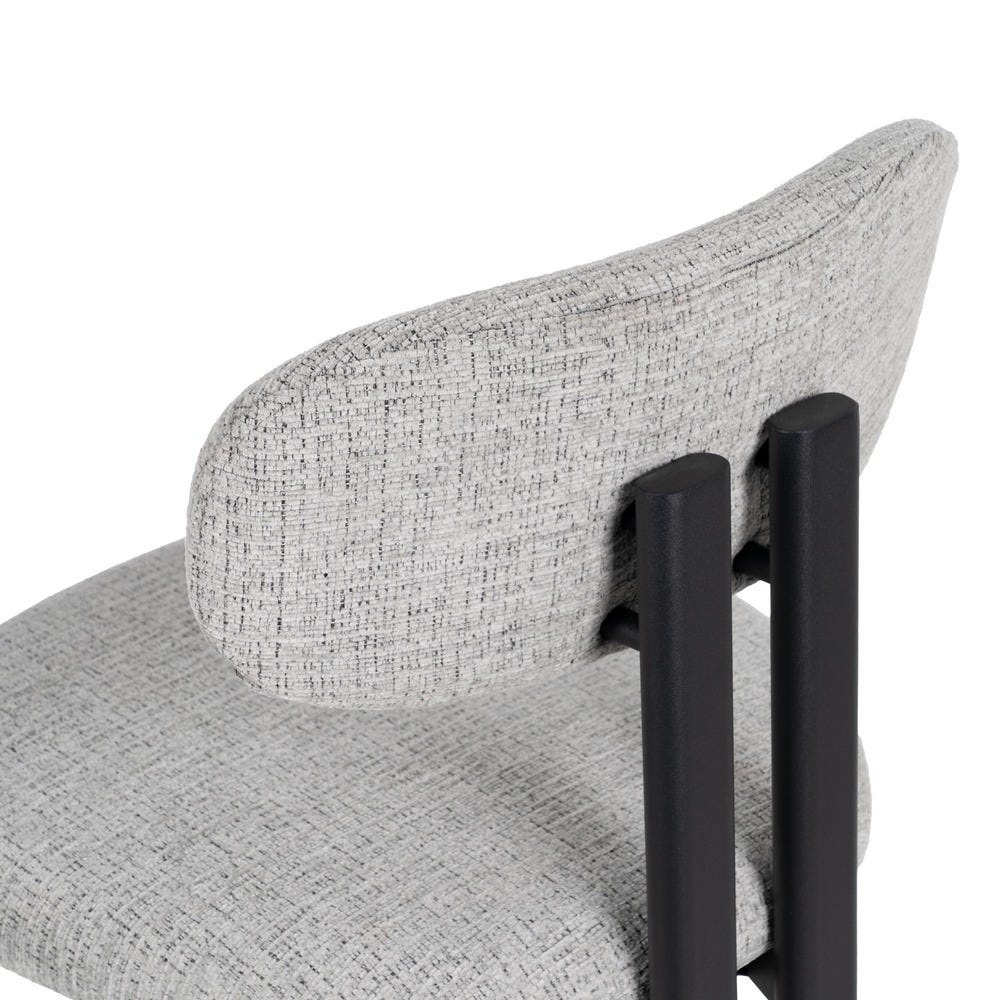 Banco 75Cm Cinza Tecido-Metal Contract 50 X 47 X 109 Cm (2 unidades) - Image 6