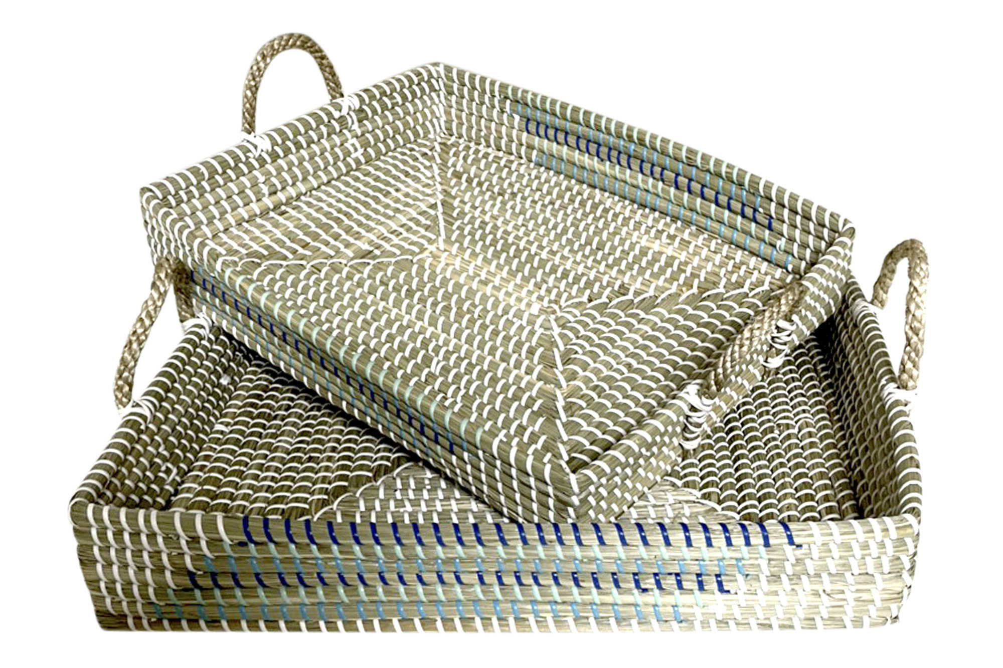 Bandeja De Decoração Set 2 Seagrass 48X38X15 (2 Unidades) - Image 2