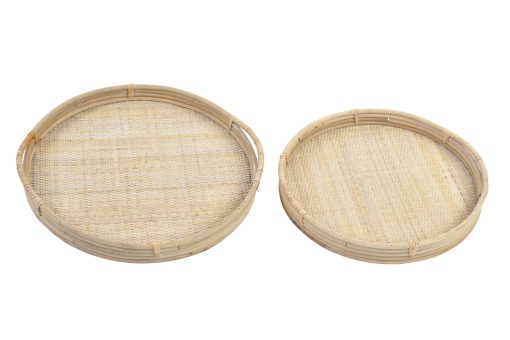 Bandeja Set 2 Rattan 50,5X46X5,5 Decoraø O Natural (2 Unidades) - Image 4