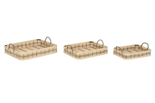 Bandeja Set 3 Bambu 54X43X9 Pega Natural (2 Unidades) - Image 2
