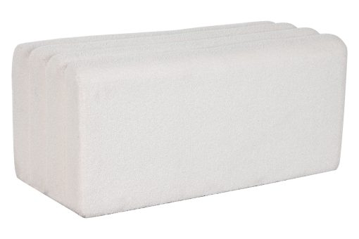 Banqueta Dm Poliåster 100X45X43 Borreguito Branco - Image 2
