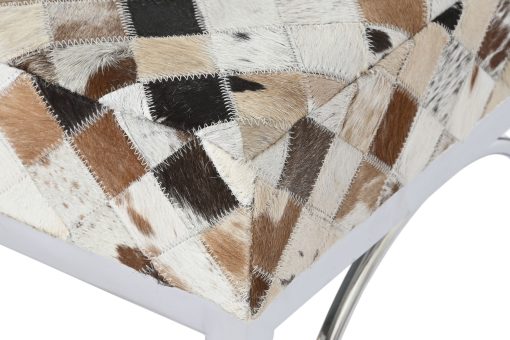 Banqueta Pele Aøo 122X41X44 Rombos Castanho - Image 3