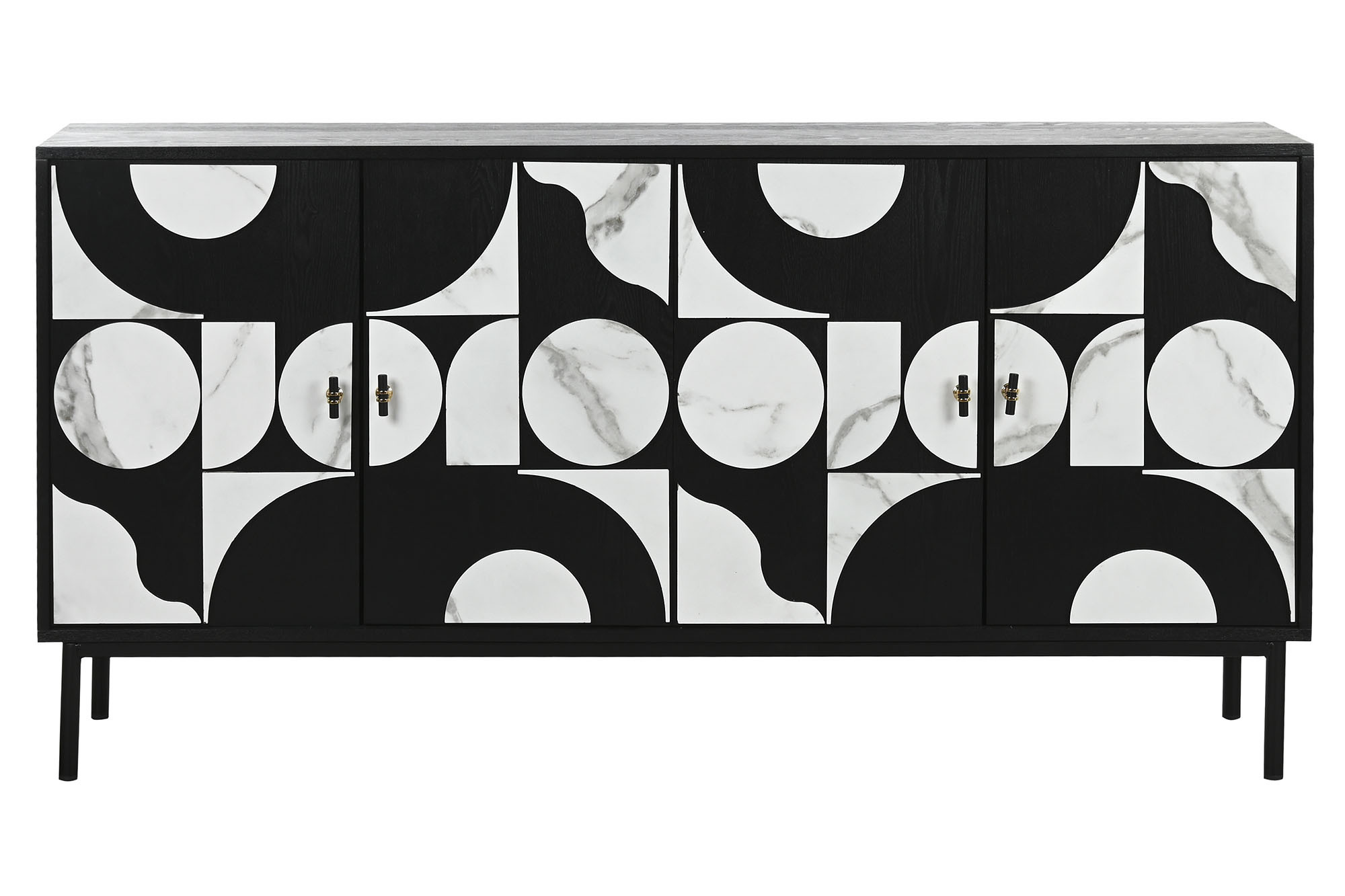 Bufê Abeto Metal 160X40X80 Semelhante M Rmore