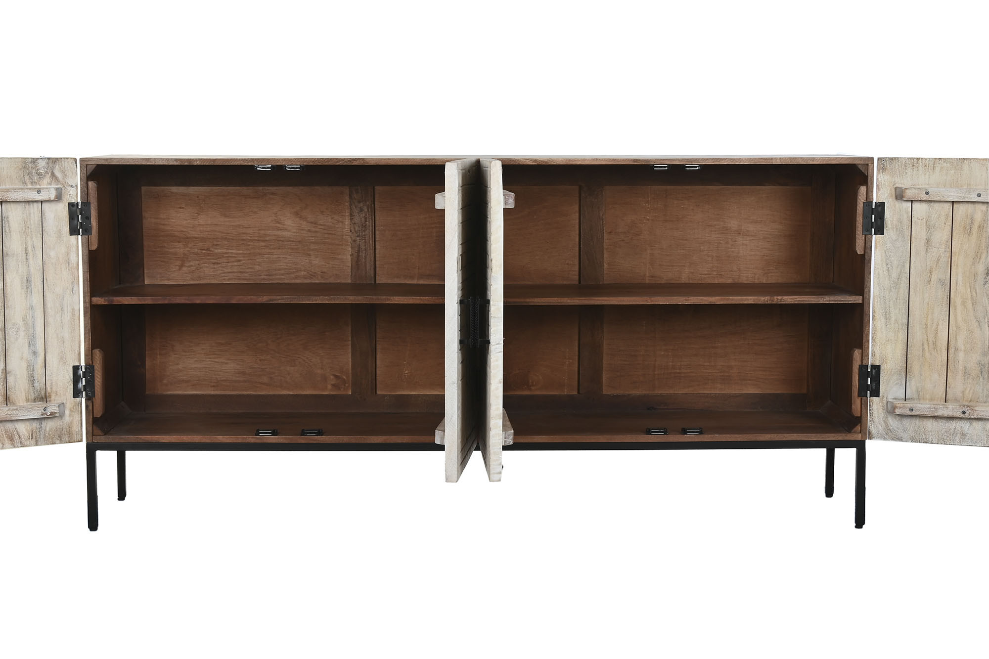 Bufê Manga Metal 180X40X85 Entalhado Branco - Image 5