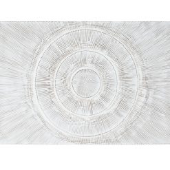 Cabeceira Cama Mdf 160X3X80 C Rculos Decapé Branco