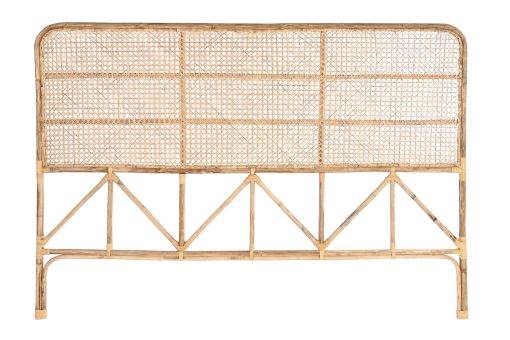 Cabeceira Cama Rattan 178X4X128 Natural Natural