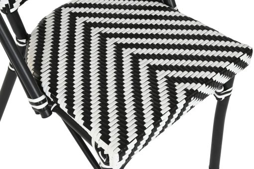 Cadeira Alumínio Rattan Sintåtico 46X57X88 (4 Unidades) - Image 4