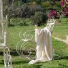 Cadeira Baloiço Metal 63X89X92 Envelhecido Branco