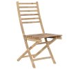 Cadeira Bambu 45X55X95 Dobr Vel Castanho