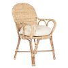 Cadeira Bambu Rattan 54X49X90