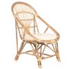 Cadeira Bambu Rattan 63X50X88