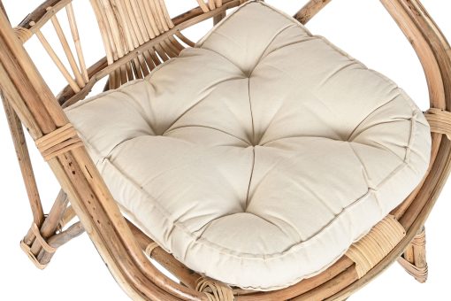 Cadeira Bambu Rattan 63X50X88 - Image 7