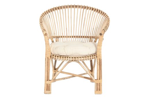 Cadeira Bambu Rattan 69X50X85 - Image 3