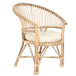 Cadeira Bambu Rattan 69X50X85