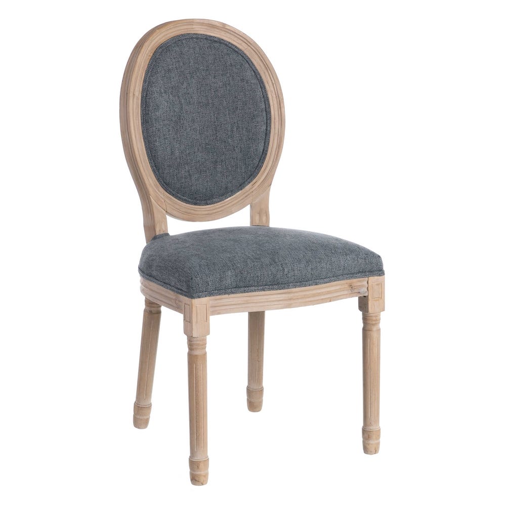 Cadeira Medallón Cinza Madeira / Tecido 49 X 46 X 96 Cm (2 unidades) - Image 2