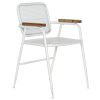 Cadeira Metal 51X56X78 Branco (2 Unidades)