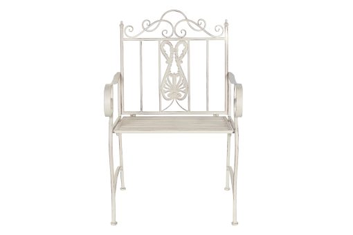 Cadeira Metal 63,5X52X98 Envelhecido Branco - Image 5