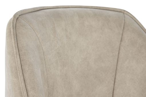 Cadeira Microfibra Metal 64X67X85 Bege - Image 4
