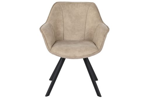 Cadeira Microfibra Metal 64X67X85 Bege - Image 5