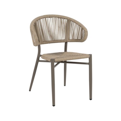 Cadeira Natural-Cinza PeAlumínio 59 X 58 X 79 Cm (2 unidades) - Image 3