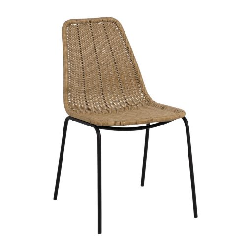 Cadeira Natural Pe-Aço Exterior 49 X 62 X 83 Cm (4 unidades) - Image 3