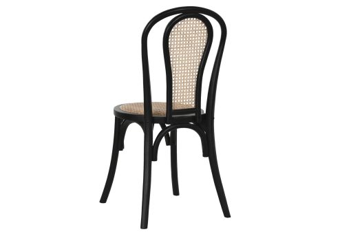 Cadeira Olmo Rattan 40X42,5X89 Preto (2 Unidades) - Image 3