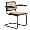Cadeira Olmo Rattan 46X46X82 Preto (4 Unidades)