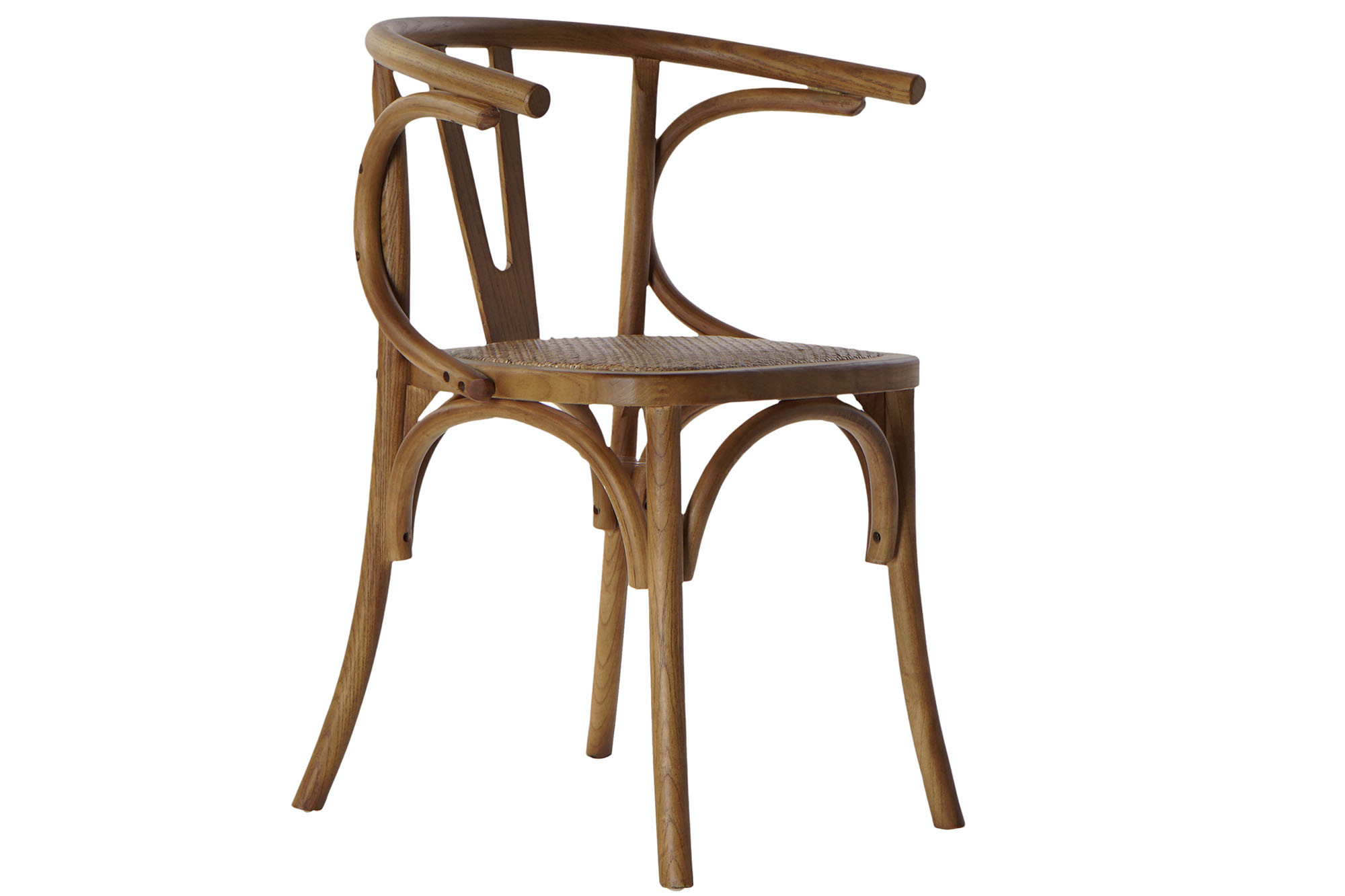 Cadeira Olmo Rattan 56X50X76 Castanho (2 Unidades)