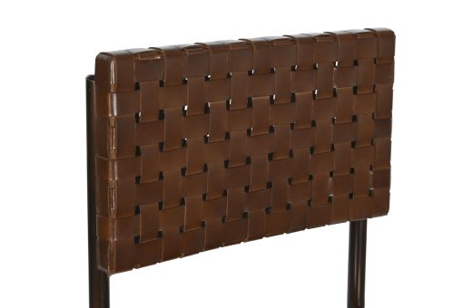 Cadeira Pele Ferro 44X53X88 Castanho (2 Unidades) - Image 3