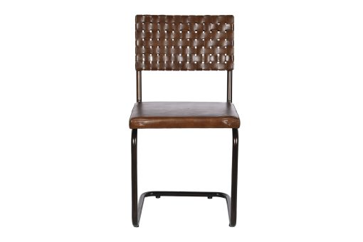 Cadeira Pele Ferro 44X53X88 Castanho (2 Unidades) - Image 6