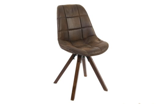 Cadeira Poliéster Madeira 47X55X85 Natural (2 Unidades)