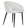 Cadeira Poliéster Metal 1X1X1 Branco (2 Unidades)