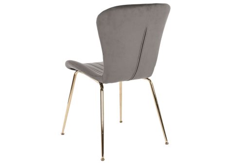 Cadeira Poliéster Metal 54X49X84 Cinzento Claro (2 Unidades) - Image 6