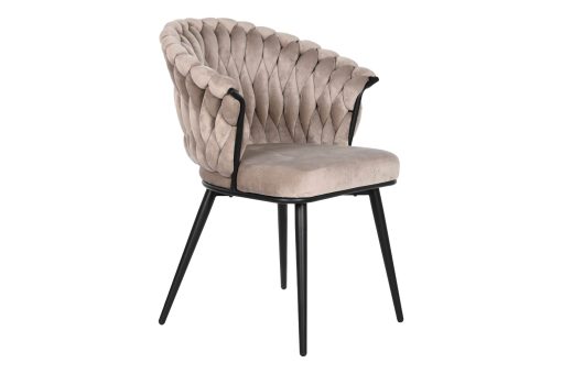 Cadeira Poliéster Metal 60X66X84 Bege