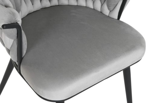 Cadeira Poliéster Metal 60X66X84 Cinzento - Image 4