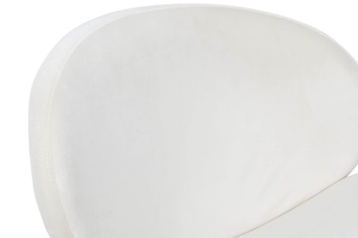 Cadeira Poliéster Metal 63X57X73 Veludo Branco (2 Unidades) - Image 3