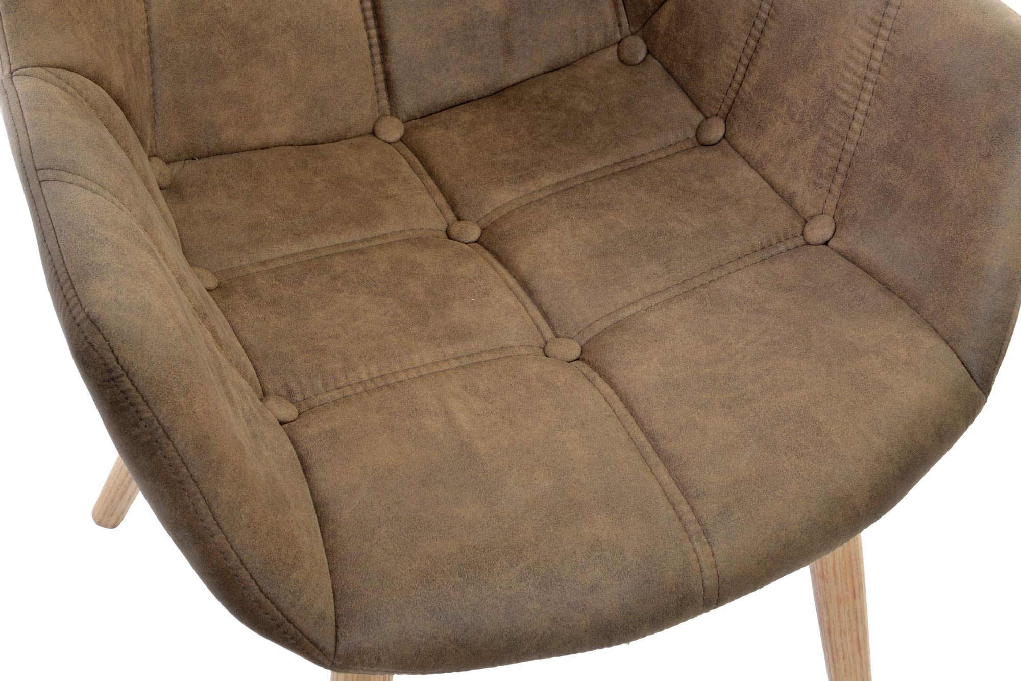 Cadeira Pu Faia 60X62X81 Marrom Claro (2 Unidades) - Image 3