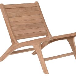 Cadeira Teca 60X81X66 Natural Castanho