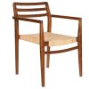 Cadeira Teca Rattan 50X56X86 Castanho